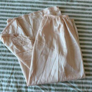 Vintage Pink Lace Slip Skirt 68 D 0